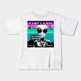 Funny Retro Alien Sci Fi Humor Kids T-Shirt